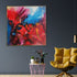 The Hues of Spring 100% Hand Painted Wall Decor Paintings for Home (With outer Floater Frame) (40 x 40 Inches)